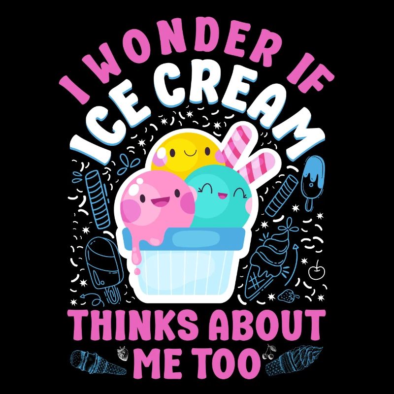 Crème glacée Je me demande si la crème glacée