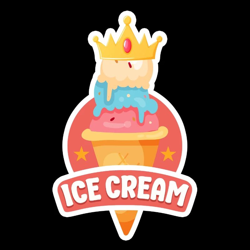 Crème glacée Cone Crown Crème glacée