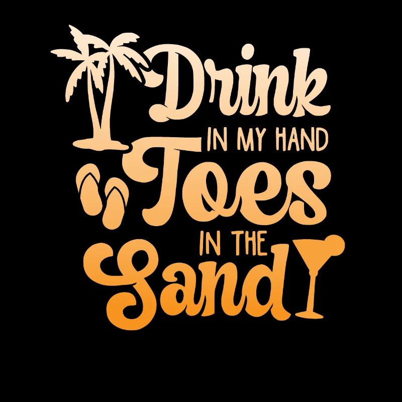 Boire dans mes orteils dans le sable Beach Holiday