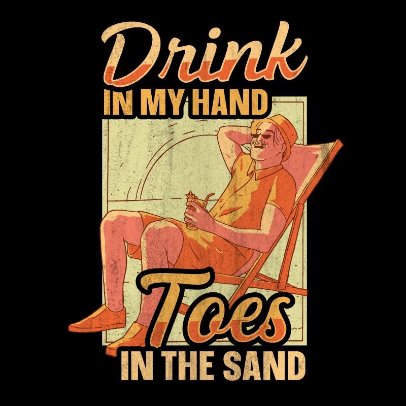 Boire dans mes orteils dans le sable Beach Holiday
