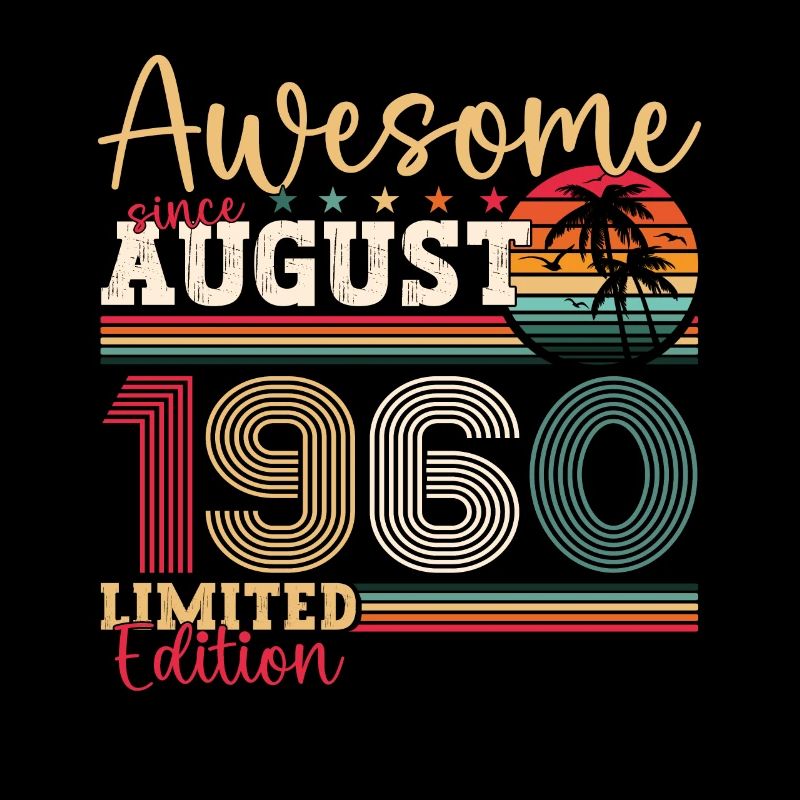 Awesome since August 1960 62. Geburtstag Geschenk