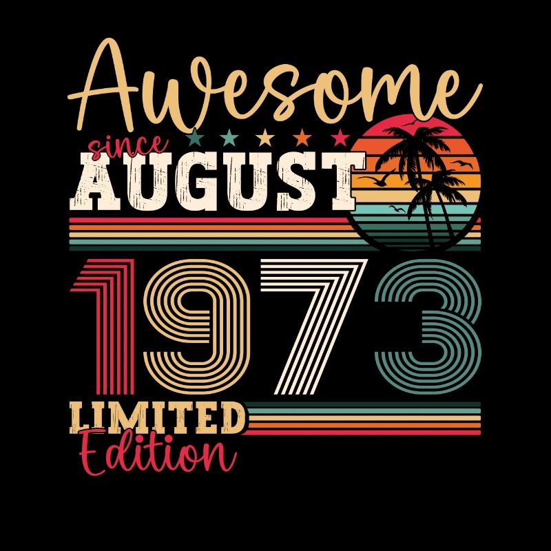 Awesome since August 1973 49. Geburtstag Geschenk