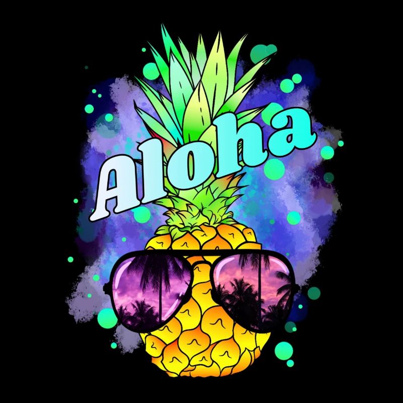 Pineapple Aloha Colorful