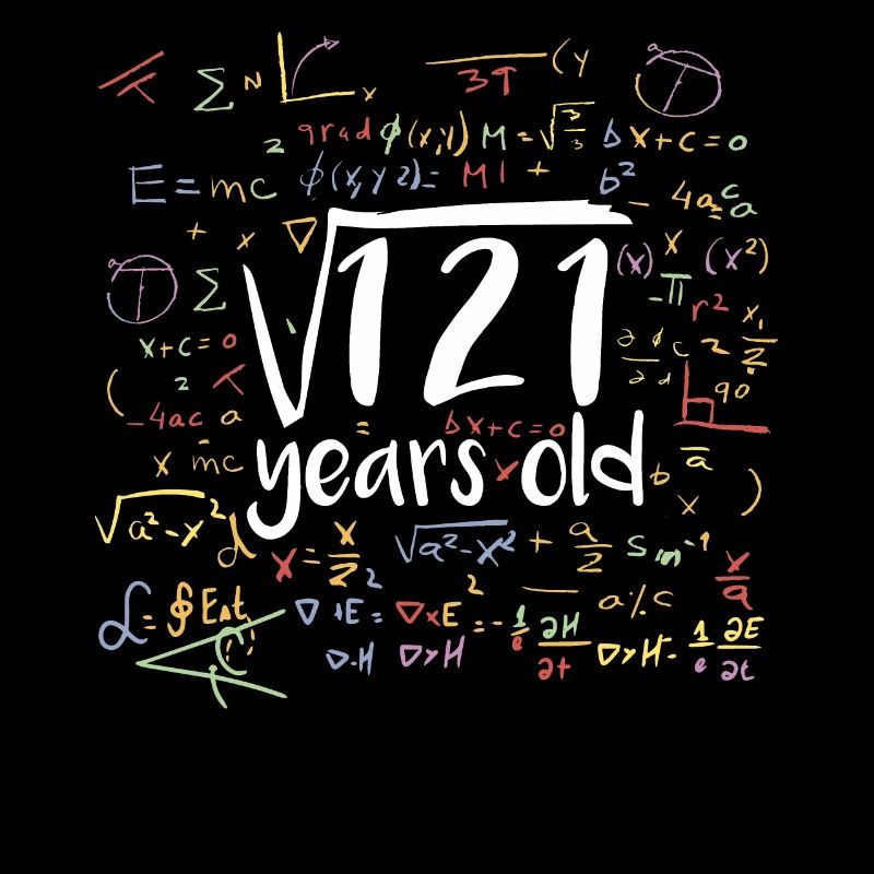 Racine carrée de 121 Math Nerd 11e anniversaire