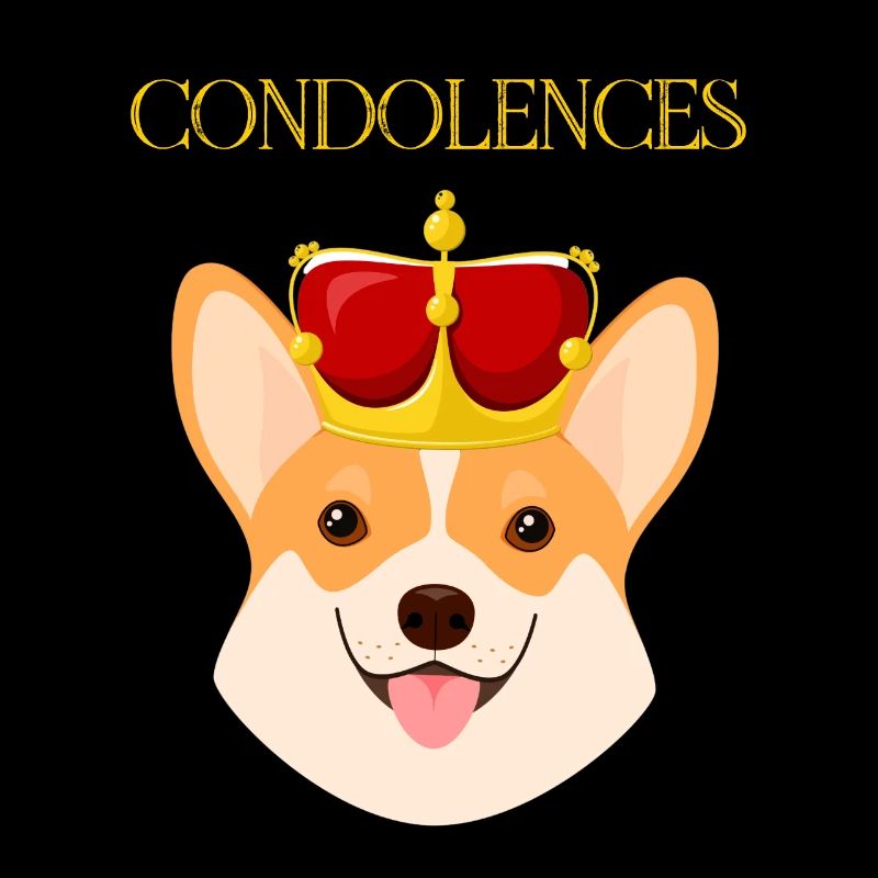 Corgi dog with crown