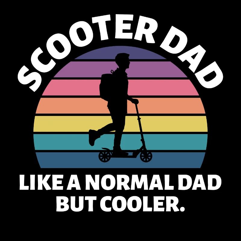 Electric Scooter Dad Driver E-Scooter Fathers day