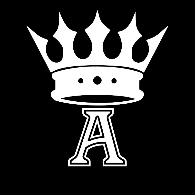 Buchstabe A Buchstaben Alphabet Kronkönig Initial