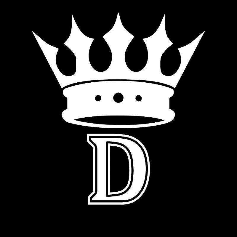 Buchstabe D Buchstaben Alphabet Krone König Initial