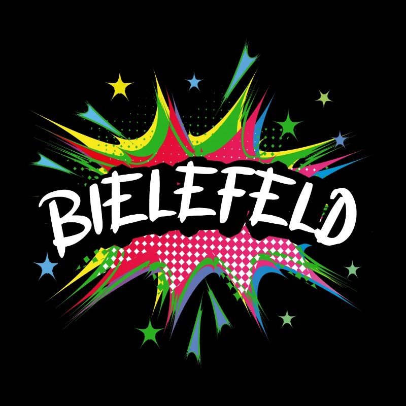 Bielefeld Germany City Pop Art Comic Art