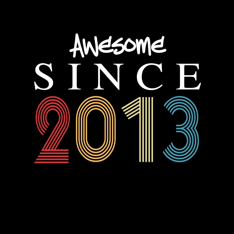 Awesome Since 2013 Geburtstag 2013 Vintage 2013