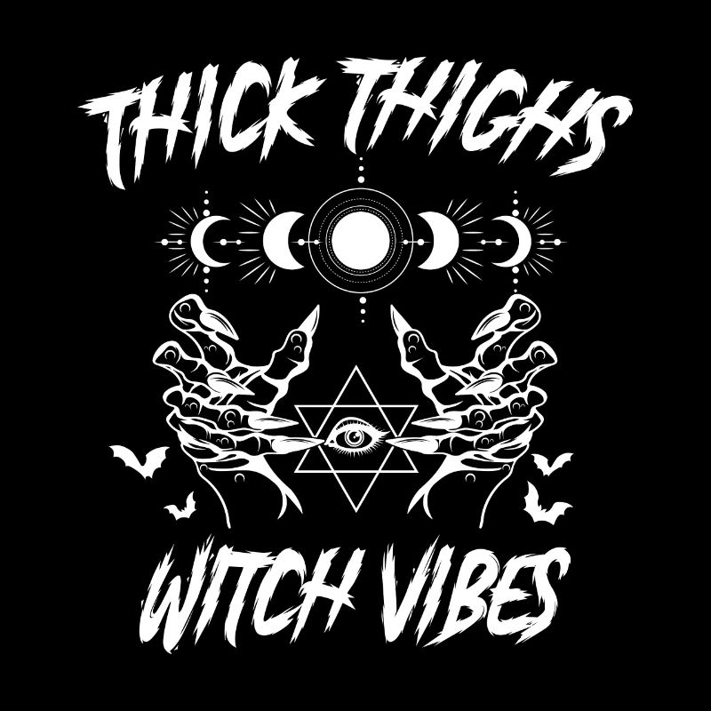 Cuisses épaisses Sorcière Vibes Gothique Gothique Occulte