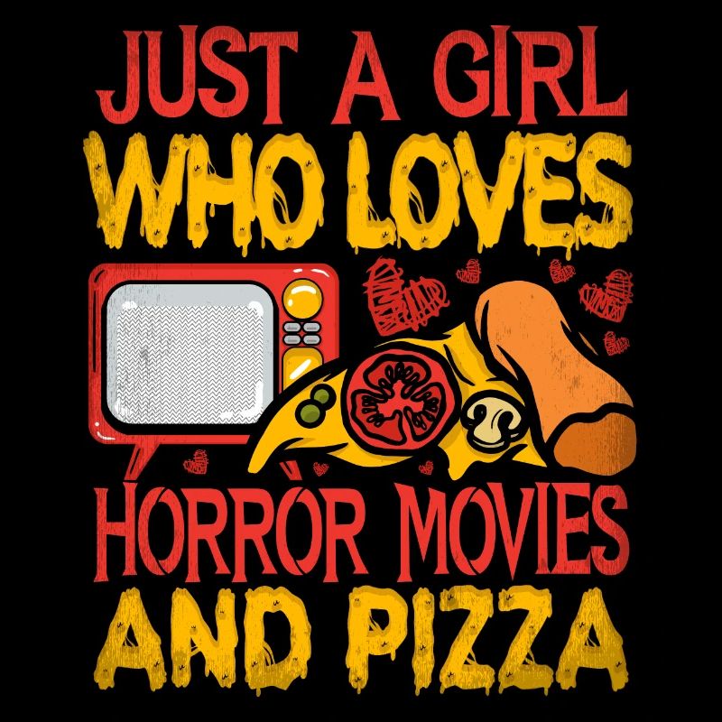 Nur Ein Mädchen, Das Horrorfilme Und Pizza Liebt