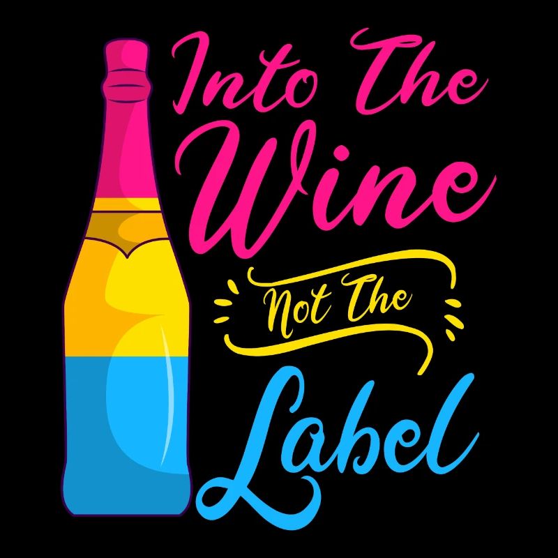 Dans le vin pas l’étiquette Lgbt Pansexual Pride
