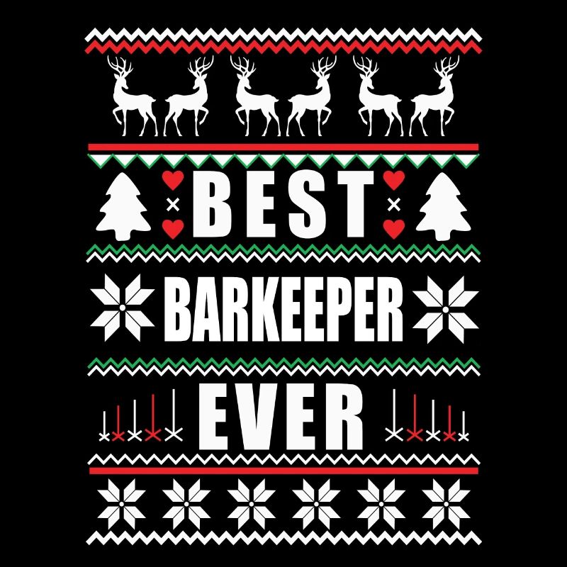Funny Ugly Christmas Best Bartender Ever