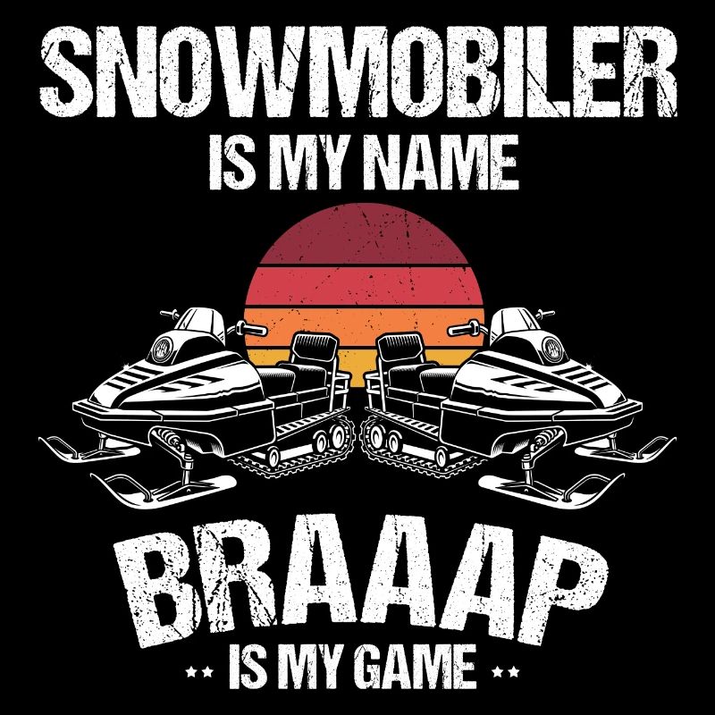 Schneemobilfahrer und Skidoo Design