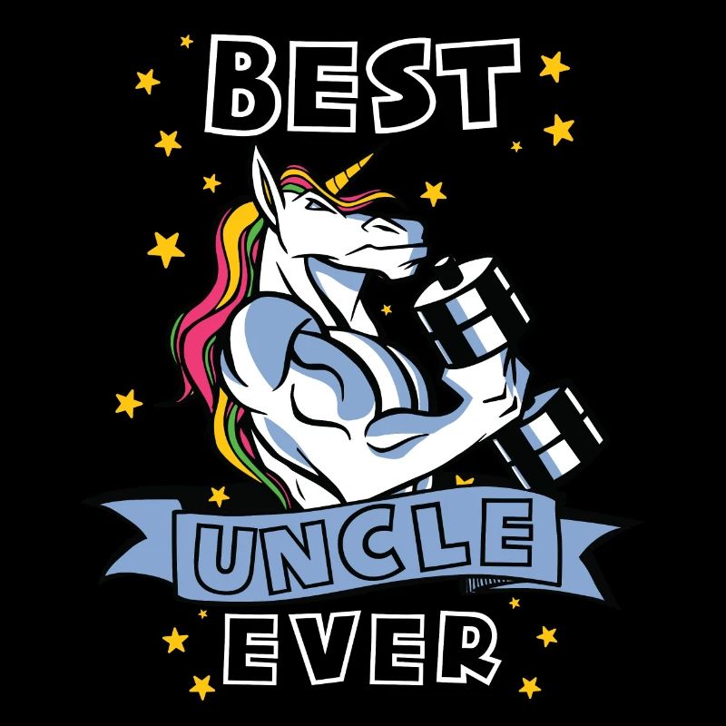 Bester Onkel ever Bodybuilder Onkel Einhorn Onkel
