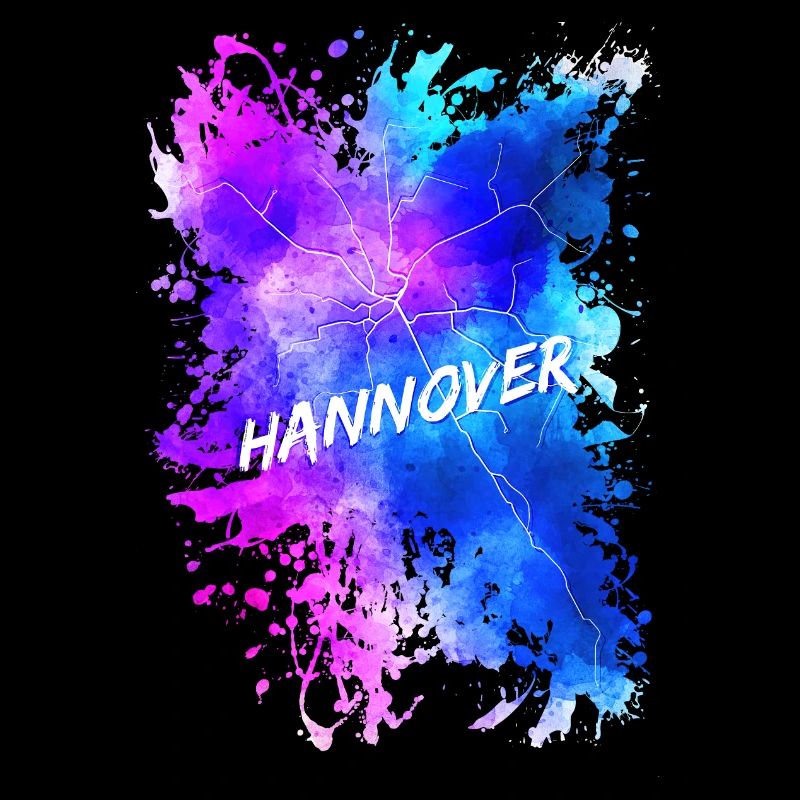 Hannovers Straßenbahnnetz im Ink-Design