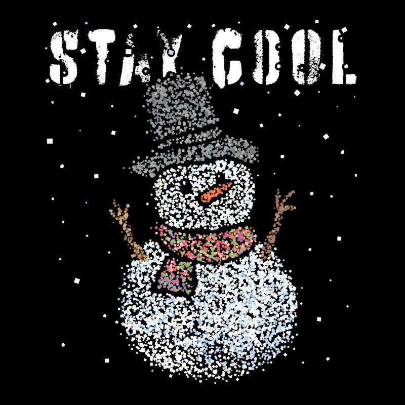 Schneemann Schneeflocken Winterzeit Dezember
