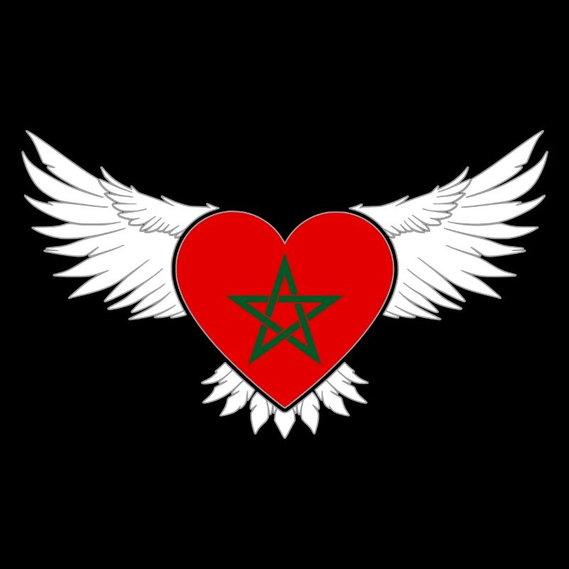 Aigle Marocain Drapeau du Royaume du Maroc