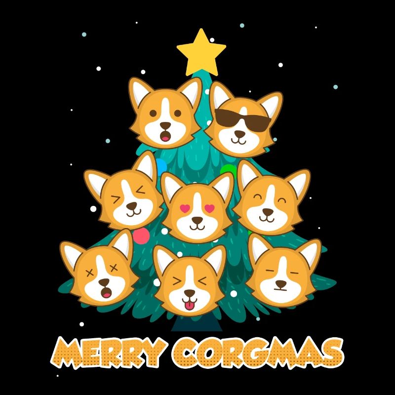 Joyeux Corgmas Chiens Noël Welsh Corgi