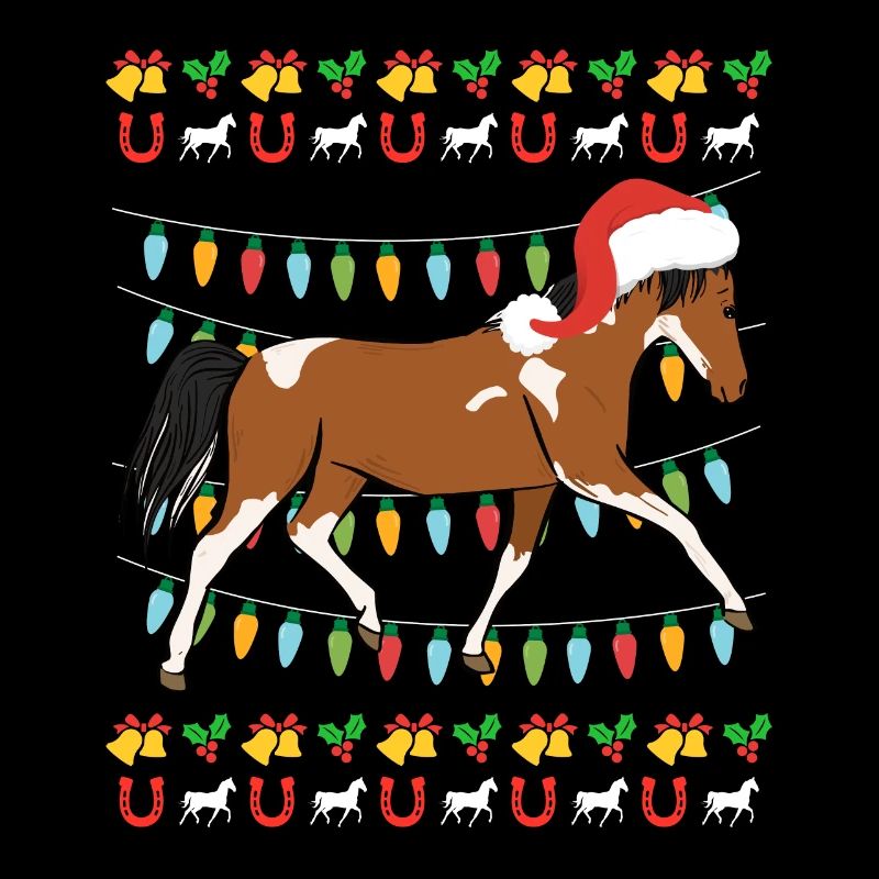 Cavalier de cheval de Noël moche