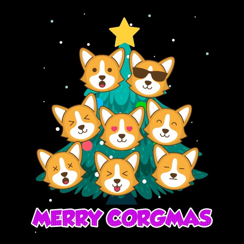 Joyeux Corgmas Chiens Noël Welsh Corgi