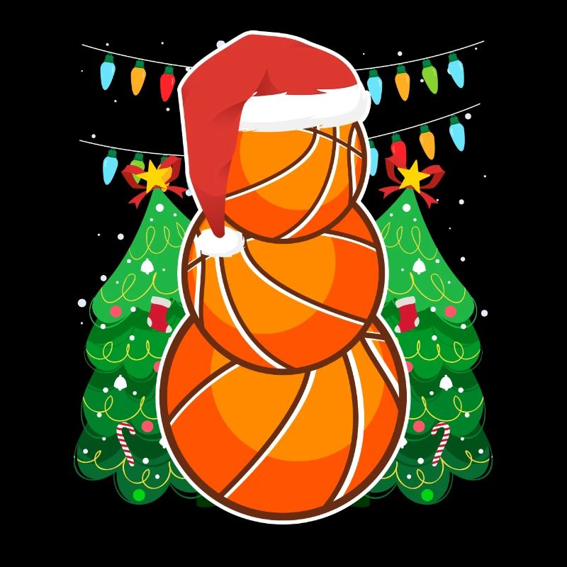 Basketball Snowman Basketteur