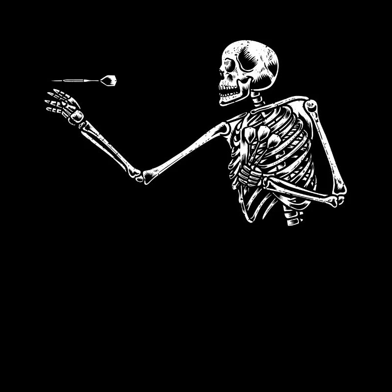 Skeleton Halloween Darts Darts Darts Player
