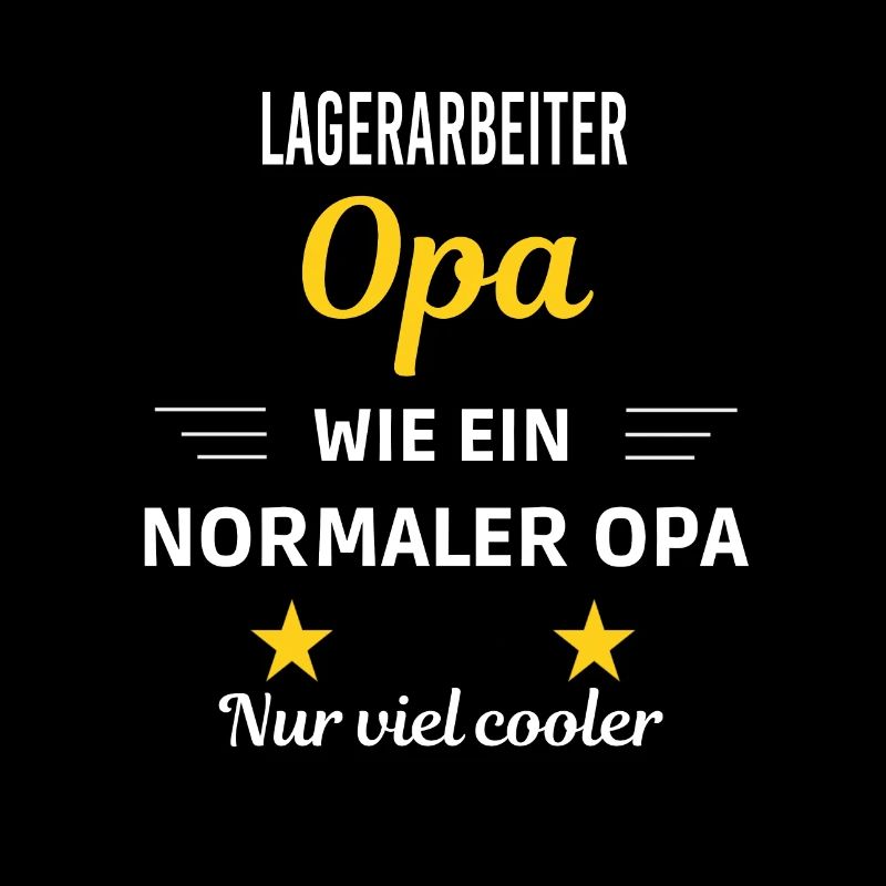 Opa wie ein normaler nur viel cooler Lagerarbeiter