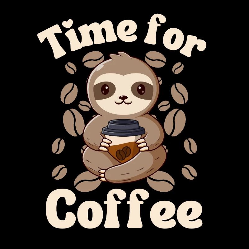 Sloth Coffee Cafe Sloth needs coffee