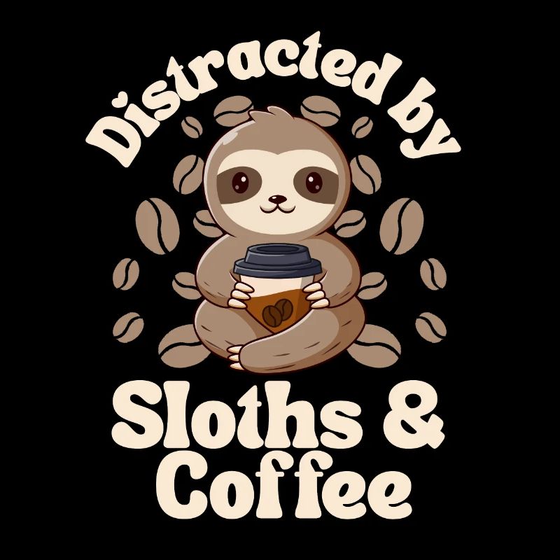 Sloth Coffee Cafe Sloth needs coffee