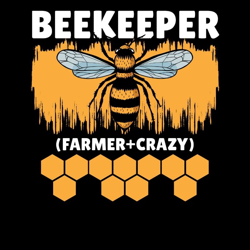Beekeeper Crazy Farmer Beekeeping Honey Bee