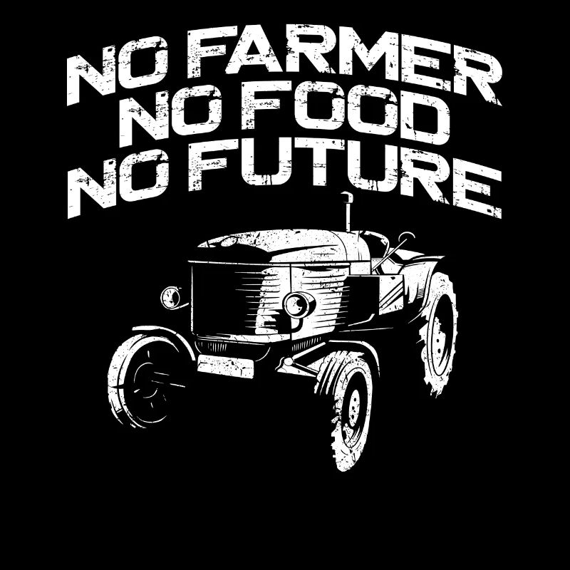 Farming Farmer Vintage Tractor No