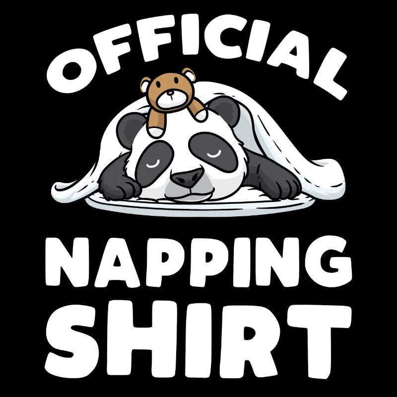 Offizielles Nickerchen-Shirt Schlafender Panda