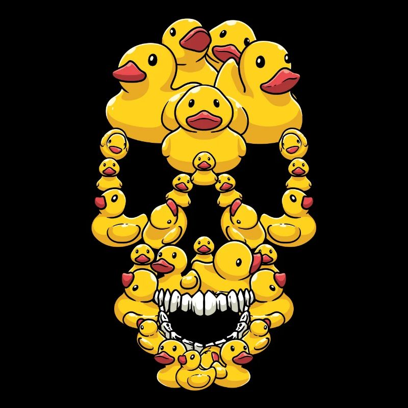 Funny Rubber Ducks Skull