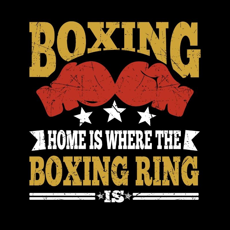 Drôle de citation de boxe Boxing Home est un cadeau de ring de boxe