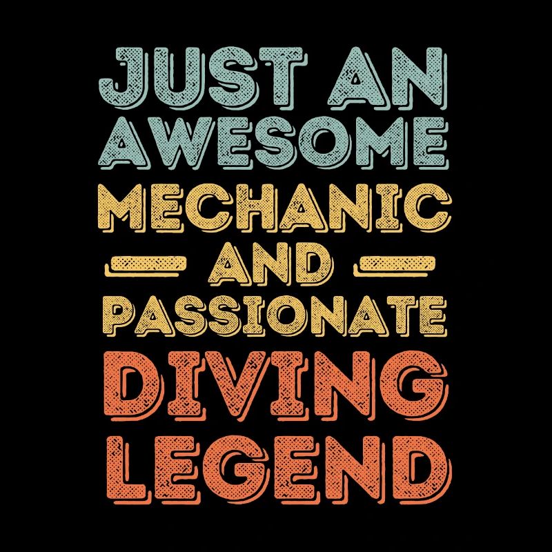 Mechanic diving retro