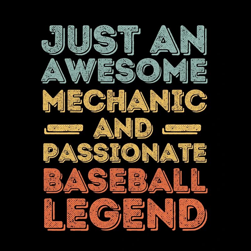 Mechanic baseball retro