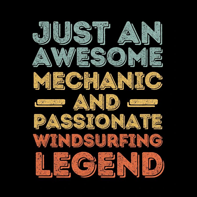 Mechanic windsurfing retro