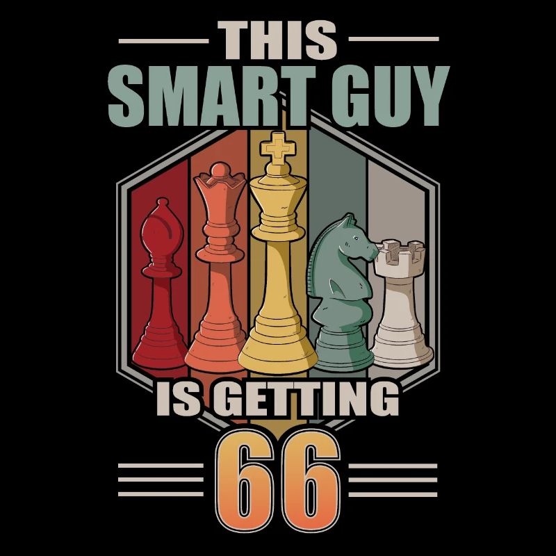 Smart Guy Is Getting 66 Retro Schach 66 Geburtstag