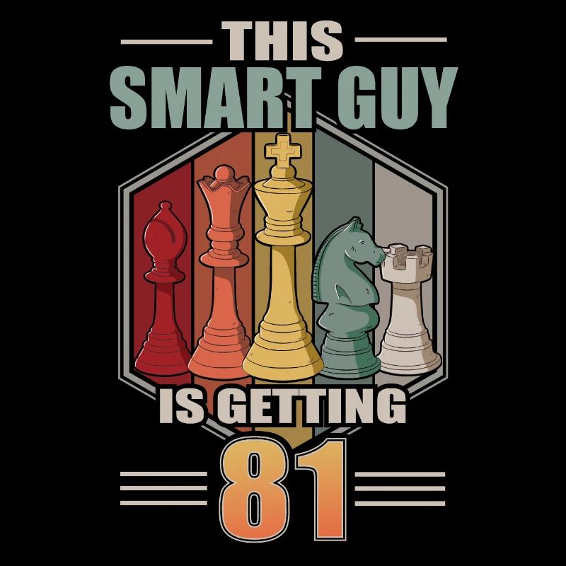 Smart Guy Is Getting 81 Retro Schach 81 Geburtstag