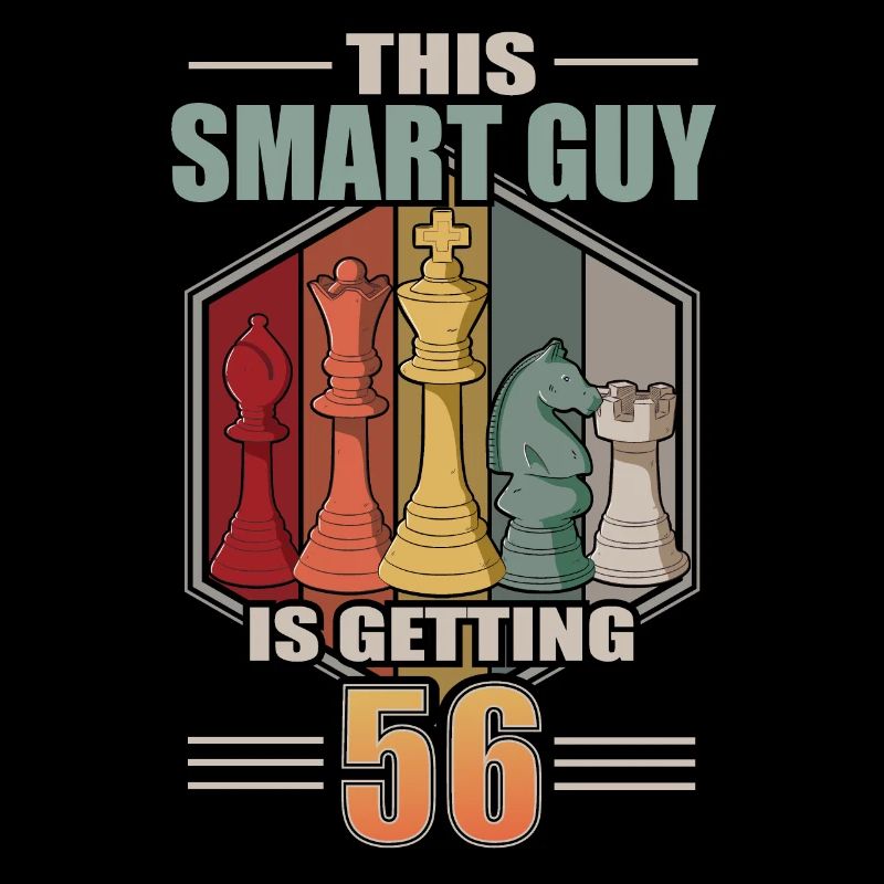 Smart Guy Is Getting 56 Retro Schach 56 Geburtstag