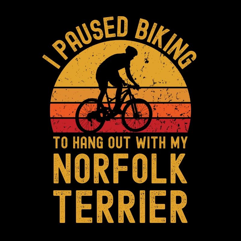Cyclisme et Norfolk Terrier