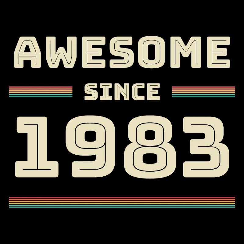 1983 Année de naissance Année de construction Idée cadeau