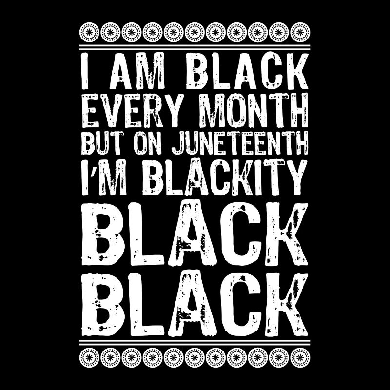 Ich bin schwarz Juneteenth Afrikanische Frau