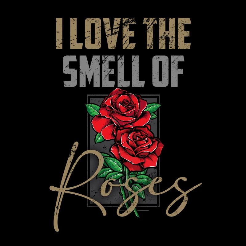 Roses J’aime L’odeur des Roses Rouges Fleurs printanières