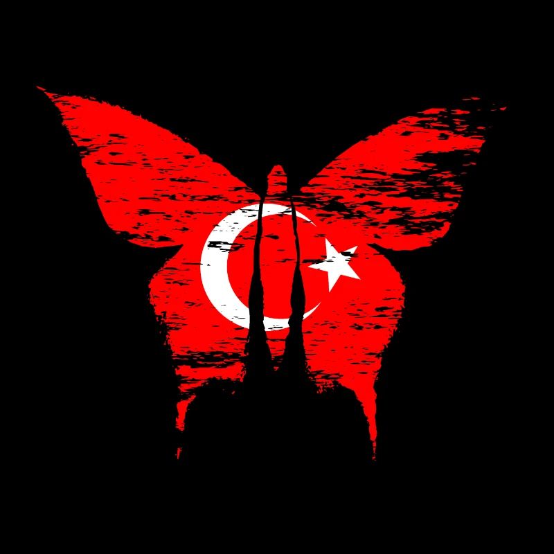 Turkey flag butterfly used