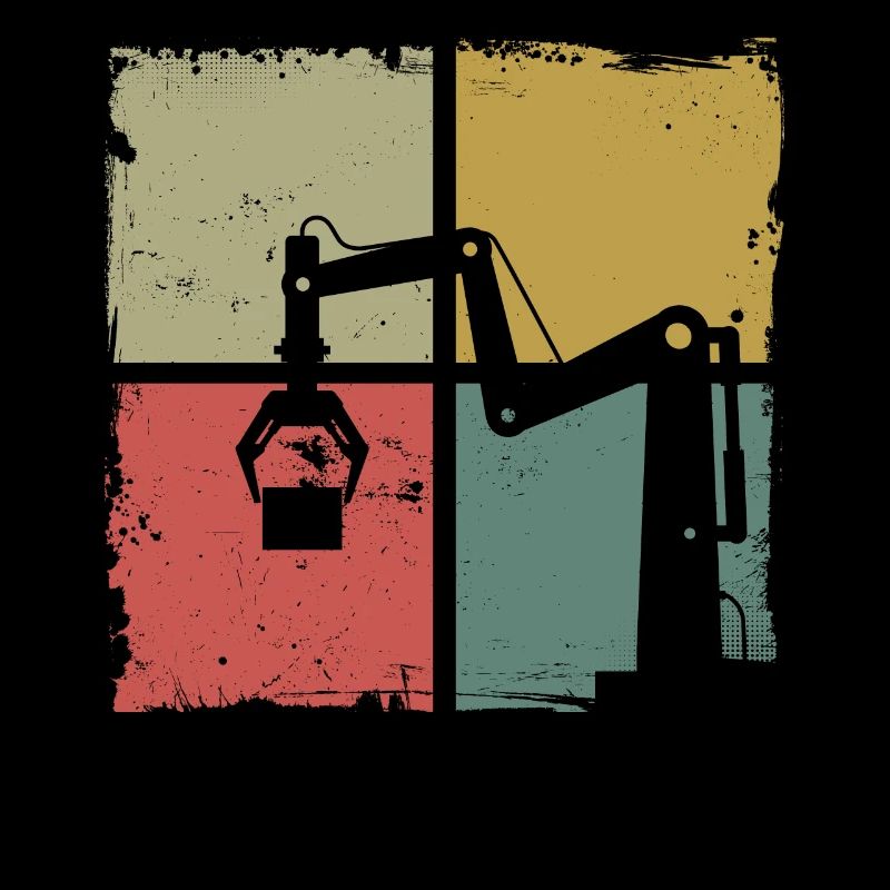 Robot Robotics Engineer Retro