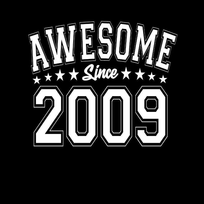 Awesome Since 2009 Geburtstag 2009 Vintage 2009