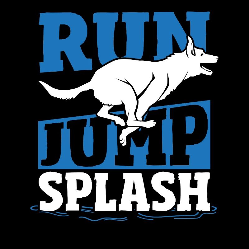 Run Jump Splash Dock Diving Dog Jumping